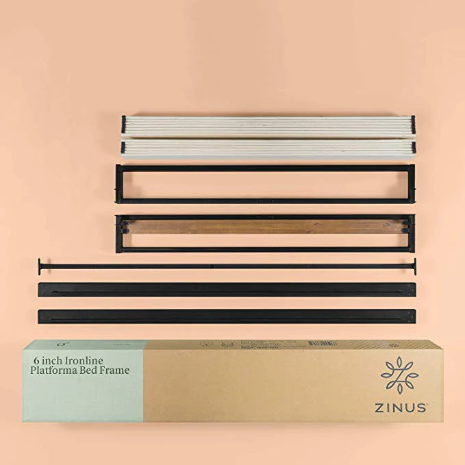 Suzanne Ironline Metal & Wood Bed Base Low Height - 15cm - Image 9