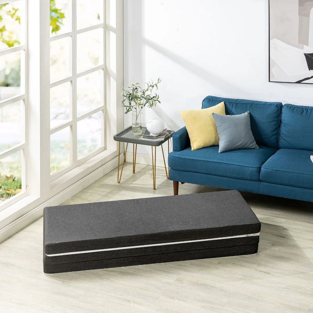 Trifold 10cm Folding Viscolatex Foam Mattress (with Carry Bag) - Image 4