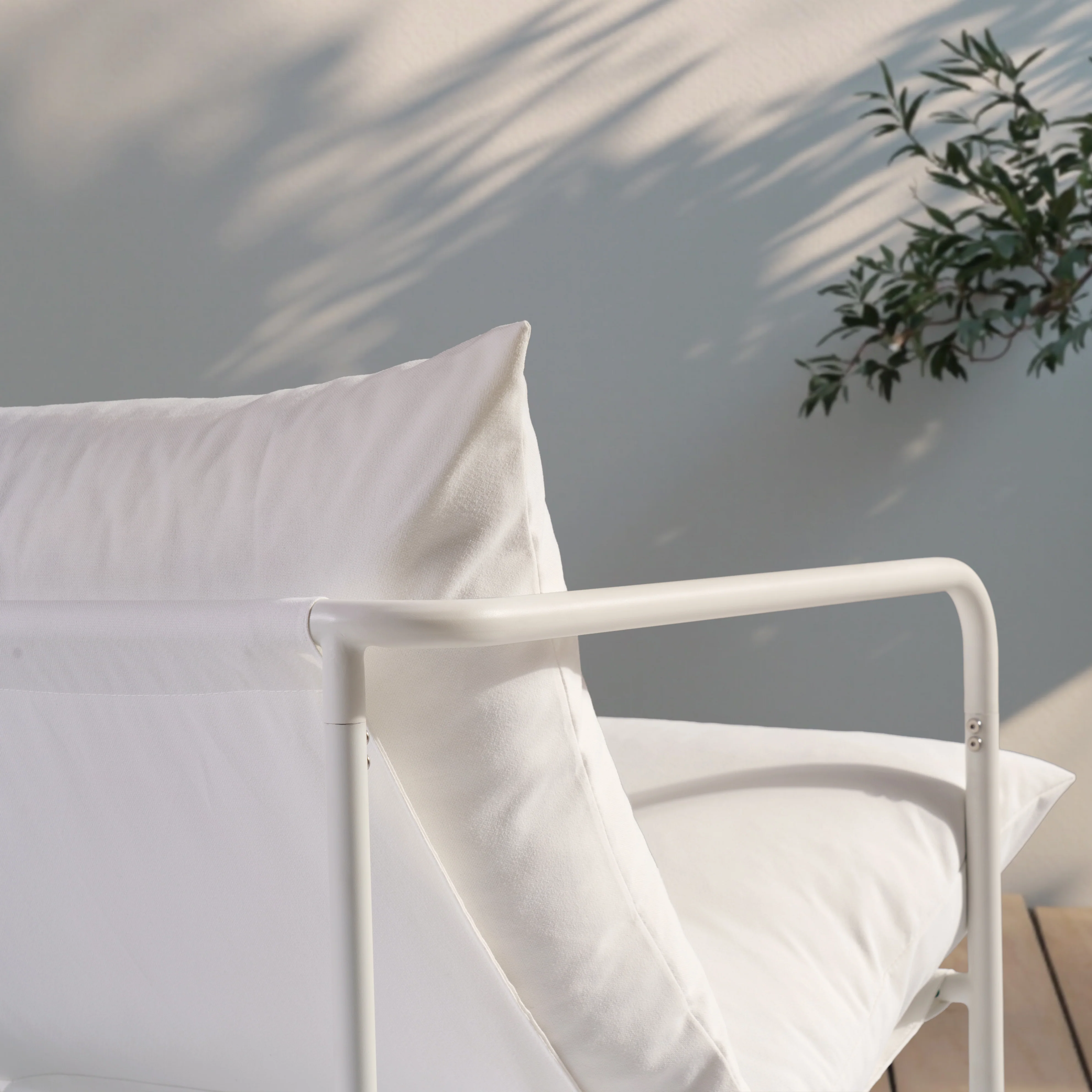 Zinus Outdoor Chair Stainless Steel White - Image 4