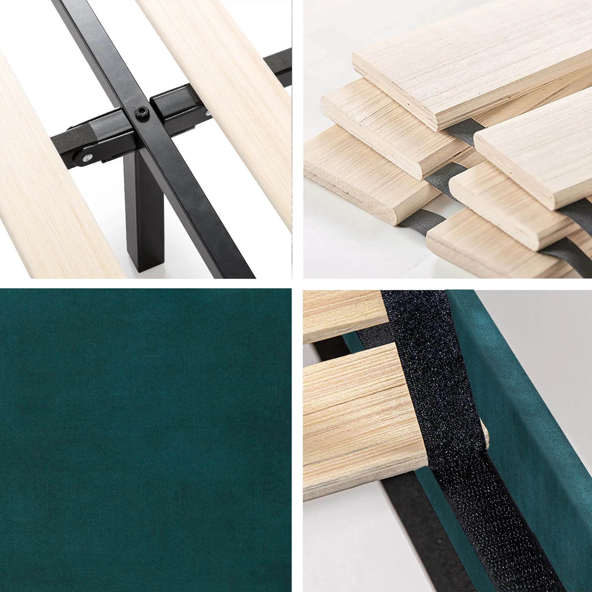 Willow Green Velvet Bed Frame - Image 7