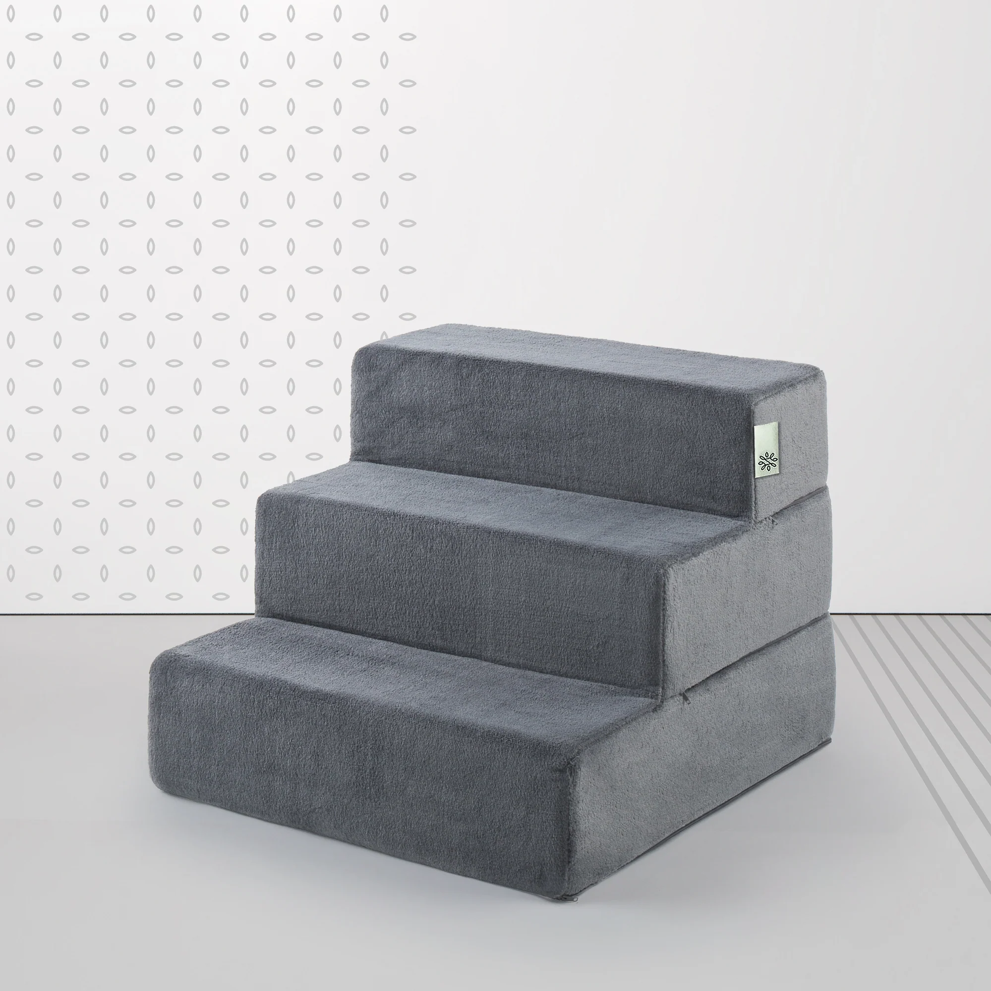Zinus 3 Step Pet Stairs Ramp Ladder - Charcoal - Image 4