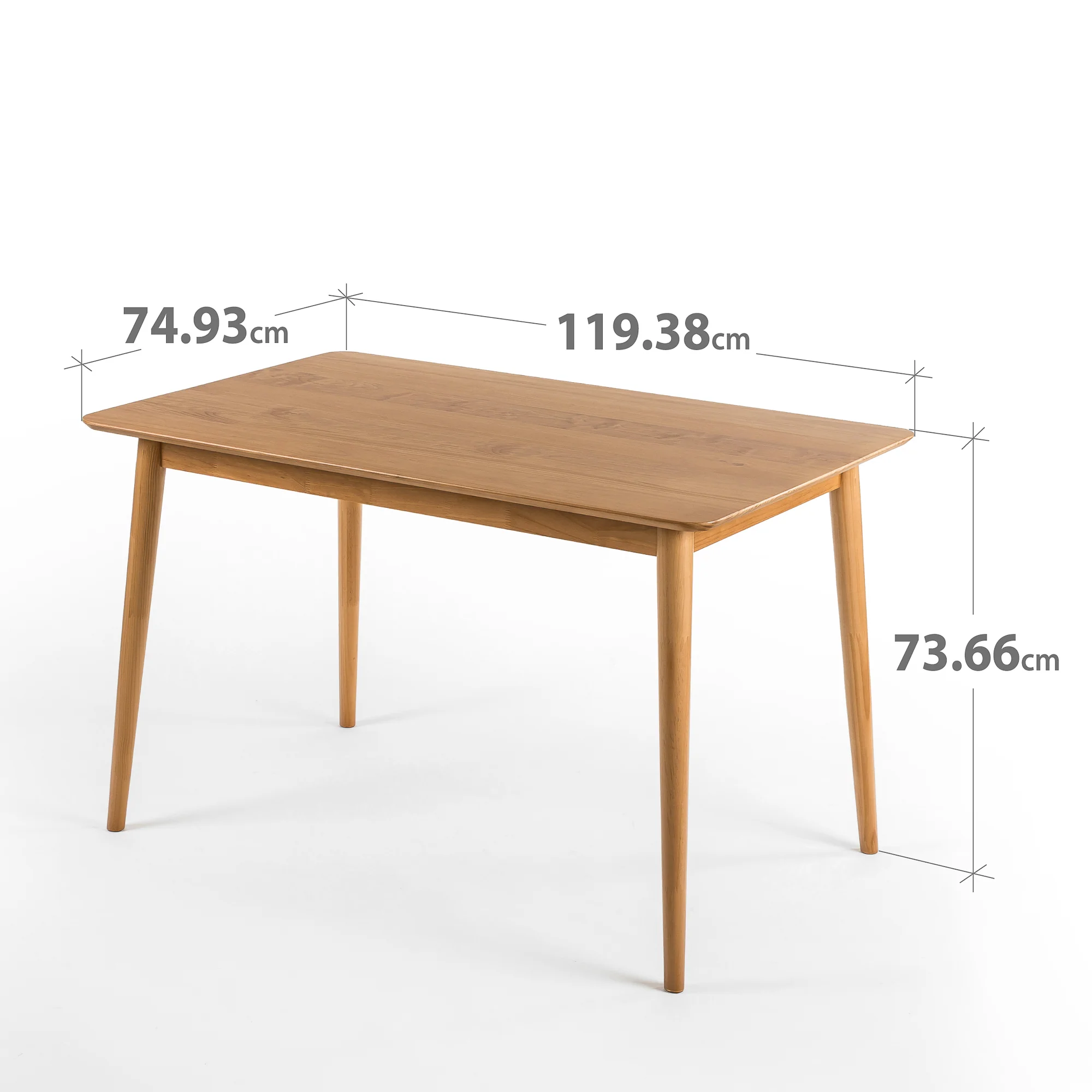 Mid Century Wood Dining Table - Image 6