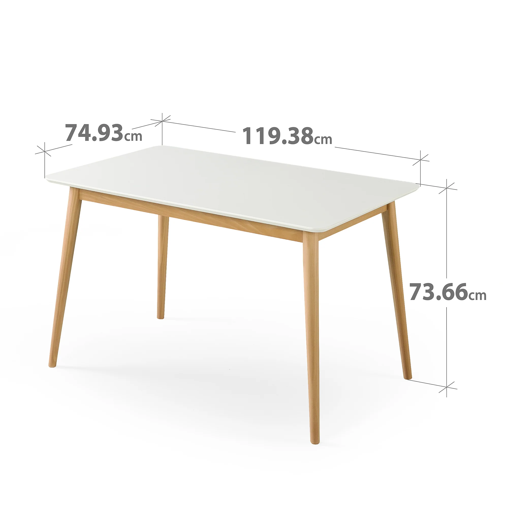 Mid Century Wood Dining Table - Image 7